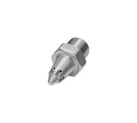 Ugello rotondo silenzioso, M12 x 1,25, bocchetta di sicurezza standard, alluminio, lunghezza 35,0 mm, ugello esterno ø 11 mm