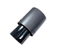 Ugello Silenziatori Per Tubi Di Scarico Con Punta Marmitta Universale In Acciaio Inossidabile Nero + Opaco Per Auto Per Qualsiasi Auto Terminale Di Coda(ID 60mm-OD 76mm)