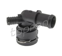 Topran Flangia refrigerante 119 748 radiatore motore superiore destra per Audi, Seat