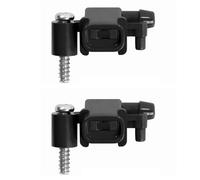 Ugello spray 2X. Compatibile con ugelli di ricambio for robot aspirapolvere Irobot Braava Jet M6 240 241 244. Nero.