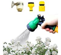Ugello spray ad alta pressione per tubo da giardino, regolabile, compatto e resistente alla ruggine | Ugello di spruzzo d'acqua portatile ad alta pressione - Per giardino, prato, spazio esterno, casa