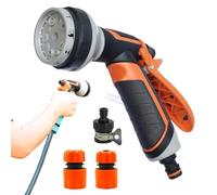 Ugello spray da giardino, ugello da giardino | Ugello a spruzzo d'acqua con impugnatura antiscivolo - Spruzzatore ad ugello ad alta pressione, fissaggio per tubo a testa di tubo robusto per l