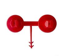 Ugello spray in schiuma per sigillante poliuretanico, punta riutilizzabile in poliuretano, 5,5 x 2 cm, rosso, per isolamento di soffitti e pareti, uso professionale (1 pezzo)