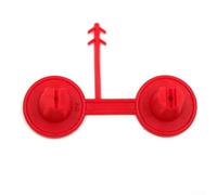 Ugello spray in schiuma rossa, ugello piatto a forma di ventaglio, ugello di applicazione due in uno, spray in schiuma applicato uniformemente alla parete del soffitto (5 pezzi)