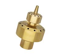 Ugello spray per acqua esterna in ottone per fontana da giardino con design a 2 livelli per aggiornare il paesaggio della fontana ugello in ottone a doppio strato