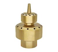 Ugello spray per acqua esterna in ottone per fontana da giardino con design a 2 livelli per aggiornare il paesaggio della fontana ugello in ottone a doppio strato
