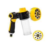 Ugello spray per tubo - Attacco dispenser di sapone con flusso d'acqua regolabile, testa spruzzatore a pressione multiuso, strumento da giardino a connessione rapida, accessorio per irrigazione per