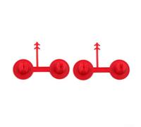 Ugello spray riutilizzabile in schiuma di poliuretano per isolamento a soffitto, parete e soffitta, compatibile con la maggior parte dei dispenser di schiuma, 5,5 x 2 cm (rosso) (5 pezzi)