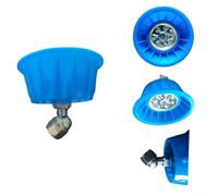 Ugello spruzzatore ad alta pressione per giardino con motivi rotanti e ad angolo fisso regolabili, design multi-fori, atomizzazione fine a 5 fori e 7 fori, copertura antivento 14-1,5 filettatura