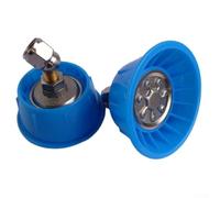 Ugello spruzzatore da giardino regolabile ad alta pressione in ottone per pompe elettriche e ad alta pressione - Curvo a 5 fori, rotante a 5 fori e 7 fori (7 fori)