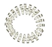 Ugello spruzzatore in acciaio inossidabile a due/tre sezioni, atomizzatore ad alta pressione, spruzzatore micro-nebulizzatore 50 pezzi per il raffreddamento di giardi Two-section 0.80mm aperture 8010