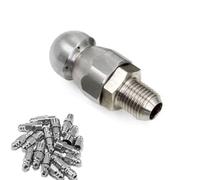 Ugello spruzzatore, kit ugelli for getto fognario in acciaio inossidabile, 1 foro anteriore con 3 o 6 fori posteriori, confezioni di diverse dimensioni(1 Hole in Front/6 Holes in Back M14mm,1pc)
