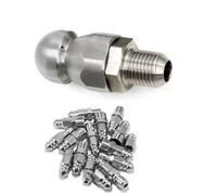 Ugello spruzzatore, kit ugelli for getto fognario in acciaio inossidabile, 1 foro anteriore con 3 o 6 fori posteriori, confezioni di diverse dimensioni(1 Hole in Front/3 Holes in Back M14mm,5pcs)