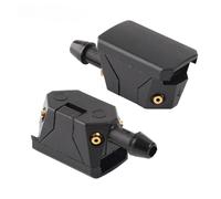Ugello spruzzatore lavavetri Ugello tergicristallo universale per auto da 2 pezzi, ugello lavavetri con getto di spruzzo regolabile a 4 vie, tipo braccio 8 mm e 9