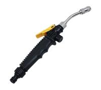 Ugello Spruzzatore per Lavaggio Auto Controllo Flusso, nero | Guarnizione in Gomma, Plastica e Rame, Uso per Autolavaggio, Finestre e Giardino Domestico