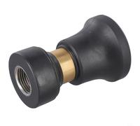 Ugello spruzzatore per tubo flessibile in stile pompiere resistente con controllo del flusso regolabile per irrigazione da giardino e autolavaggio, struttura in ottone e plastica, adatto a tubi