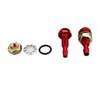 Ugello Tergicristallo 2 Pezzi Di Ugello Tergicristallo A Forma Ventaglio Per Parabrezza Anteriore Spruzzatore D'acqua Per Cofano Accessori Universali Per Auto(Red)