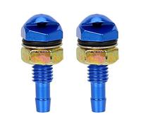Ugello Tergicristallo 2pcs a forma di ventola pulizia dell'auto a rondella universale cofano anteriore spruzzatore acqua tergicristallo(Blue)
