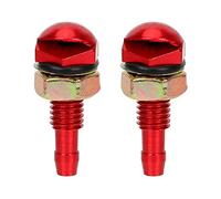 Ugello Tergicristallo 2pcs a forma di ventola pulizia dell'auto a rondella universale cofano anteriore spruzzatore acqua tergicristallo(Red)