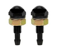 Ugello Tergicristallo 2pcs a forma di ventola pulizia dell'auto a rondella universale cofano anteriore spruzzatore acqua tergicristallo(Noir)
