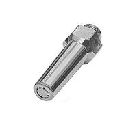 Ugello tondo silenzioso, M12 x 1,25, bocchetta di sicurezza standard, ottone nichelato, lunghezza 55,0 mm, ugello esterno ø 11 mm