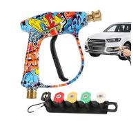 Ugello Tubo Per Idropulitore,Adattatore Per Irrigazione Esterno - Pistola Ad Acqua Ergonomica Regolabile Per Giardino Ingresso Terrazza Garage E Esterno