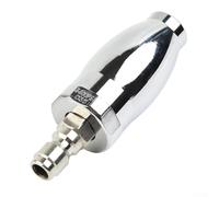Ugello turbo per idropulitrice ad alta pressione da 3600 PSI con attacco rapido da 10,2 cm, punta rotante per rimozione ruggine e pulizia del calcestruzzo, argento