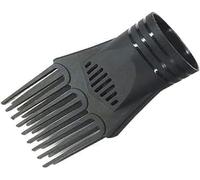 Ugello universale nero per acconciature, accessorio alla moda per lisciare e districare capelli fini, ricci, naturali, asciugacapelli e accessori, accessori per asciugacapelli