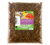 UGF - larve di mosca soldato Hermetia - Meglio dei vermi secchi (500g) - 85 volt