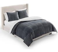 UGG 00519 Blissful - Set copripiumino e cuscino in flanella ultra morbida e vellutata, lavabile in lavatrice, morbido e accogliente, per camera da letto, letto matrimoniale/matrimoniale, colore: