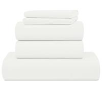 UGG 33610 Alahna - Set di lenzuola e federe per letto king size, 5 pezzi, lavabili in lavatrice, con tasche profonde, resistente alle pieghe, tecnologia di raffreddamento setosa per un comfort per