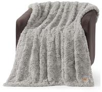 UGG Adalee 10485 - Coperta reversibile in morbida pelliccia sintetica, lussuosa, accogliente, soffice, stile hotel, lussuosa, decorazione per la casa, lussuose coperte morbide per divano, sigillo