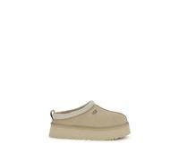 UGG Beige Calf Leather Bos Taurus Mules - EU38/US8