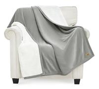 UGG Bliss 01465 - Coperta Sherpa completamente reversibile, per divano o letto, lavabile in lavatrice, facile da pulire, morbida e lussuosa, 178 x 127 cm, motivo: foca