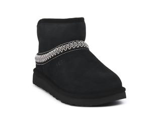 UGG BLK CLASSIC MINI CRESCENT boots / scarponcini Donna 38
