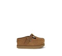 UGG Brown Calf Leather Bos Taurus Mules - EU38/US8