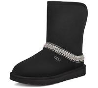 UGG Classic Short Crescent, Stivali alla Moda Donna, Black, 36 EU