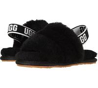 UGG Fluff Yeah Slide, Pantofole Unisex - Bambini e ragazzi, BLACK, 36 EU