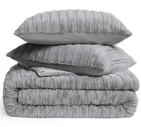 UGG Kenzie 13082 - Set copripiumino per letto king size e california, in morbida pelliccia sintetica, confortevole, per camera da letto, con 2 federe, per letto king size