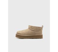 UGG Classic Ultra Mini Platform Leather Ankle Boots Beige, beige, 37 EU