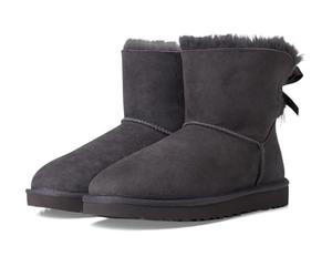 UGG Mini Bailey Bow II - Stivaletti da donna, colore: ossidiana, taglia 42