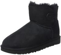 UGG Mini Bailey Button Ii, Stivali classici Donna, Nero, 37 EU