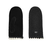 Ugg - Moffole da donna in cuoio e pile - W Uggfluff Scalloped Mitten Black per Donne in Poliestere Riciclato - Taglia S\/M - Nero