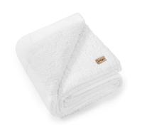 UGG Nita, Coperta morbida reversibile in peluche per divano o letto, comoda, calda e soffice, per soggiorno o camera da letto, lavabile, 127 x 178 cm, bianco neve