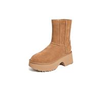 UGG Nuovi Stivali Classici in Pelle Marrone con Doppia Cucitura
