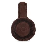 UGG Paraorecchie da donna in pelle di pecora resistente all'acqua con logo ricamato, Cedro bruciato, taglia unica