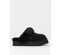 UGG Sabot Disquette in camoscio e pelliccia 5 Nero