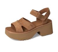 UGG Sandali da donna New Heights con cinturino alla caviglia, Castagna, 38 EU