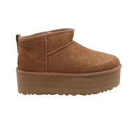 Ugg - Stivaletti con plateau - W Classic Ultra Mini Platform Chestnut per Donne in Pelle - Taglia 8 US - Marrone