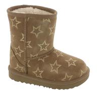 UGG Stivale unisex da bambino T Classic II iridescente stelle moda, Oro Castagno Iridescente, 6 Toddler